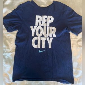 Blue Nike Graphic Tee